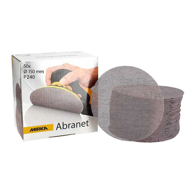Boîte De Disques ABRANET Ø150 Mm Grip Grain 240 (50 Pcs) - MIRKA 5424105025 4 Boîte De Disques ABRANET Ø150 Mm Grip Grain 240 (50 Pcs) - MIRKA 5424105025 – Image 4