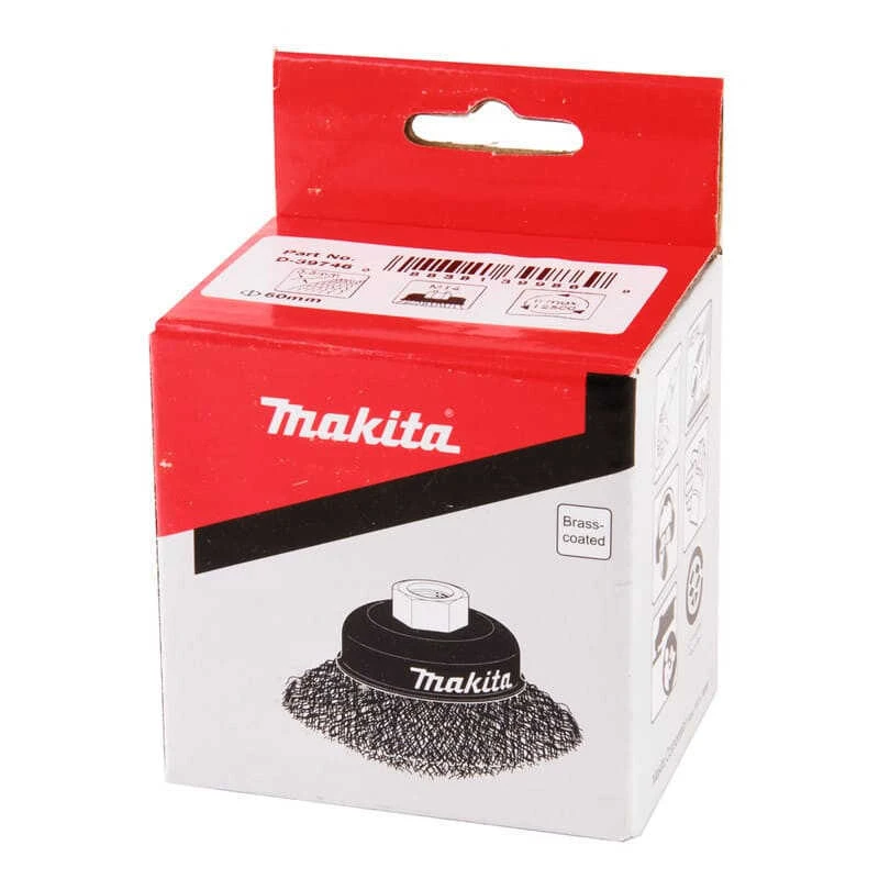Brosse Boisseau à Fils Acier Laitonnés Et Ondulés Pour Meuleuse - MAKITA D-39746 2 Brosse Boisseau à Fils Acier Laitonnés Et Ondulés Pour Meuleuse - MAKITA D-39746 – Image 2