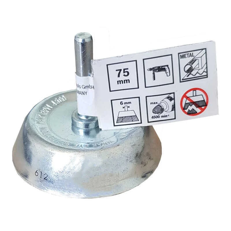 Brosse Boisseau Pour Perceuse, à Fils Ondulés 75 Mm /Ø6 Mm - BOSCH 2607017123 2 Brosse Boisseau Pour Perceuse, à Fils Ondulés 75 Mm /Ø6 Mm - BOSCH 2607017123 – Image 2