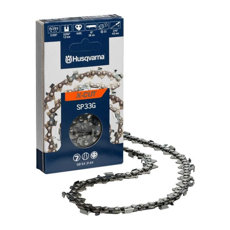 Chaîne Pour Tronçonneuse X-CUT SP33G Semi Chisel 1.3 Mm - Husqvarna 581643164 2 Chaîne Pour Tronçonneuse X-CUT SP33G Semi Chisel 1.3 Mm - Husqvarna 581643164 – Image 2