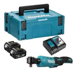 Clé à Cliquet 18 V Li-Ion 3/8" 1/4" 47,5 Nm (2x4,0 Ah) En MAKPAC - MAKITA DWR180RMJ