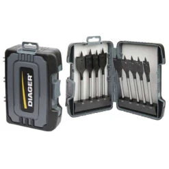 Coffret De 9 Mèches à Bois Plates - DIAGER 925C