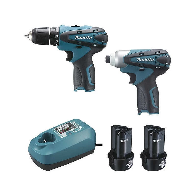 Combopack 2 Machines 10,8 V Li-Ion 1,3Ah (DF330D Et TD090D) Et Coffret Makpac - MAKITA LCT204J 1 Combopack 2 Machines 10,8 V Li-Ion 1,3Ah (DF330D Et TD090D) Et Coffret Makpac - MAKITA LCT204J
