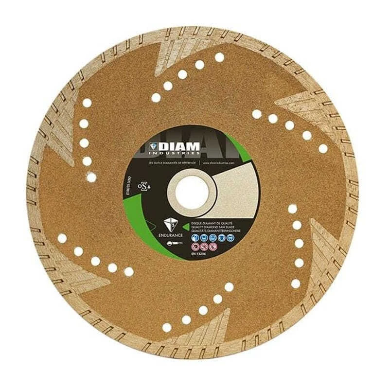 Disque Diamant Tuile Et Pierre Naturelle Avec Flasque Déportée Ø125 Mm - DIAM INDUSTRIES TS80125/22FD 1 Disque Diamant Tuile Et Pierre Naturelle Avec Flasque Déportée Ø125 Mm - DIAM INDUSTRIES TS80125/22FD