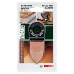Doigt De Ponçage 32x50 Mm Starlock AVZ 32 RT10 - BOSCH 2609256D51 -Promos Pro Bricolage Boutique doigt de poncage 32x50 mm starlock avz 32 rt10 bosch 2609256d51 2