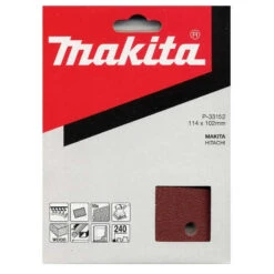 Feuilles Abrasives 114x102 Mm Grain 240 Bois/métal (10 Pcs) - MAKITA P-33152