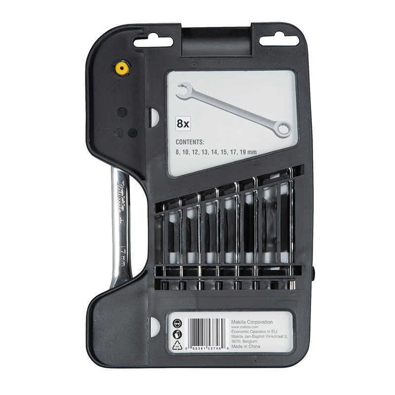 Jeu De Clés Mixtes à Cliquet Et Serrage Rapide 8 à 19 Mm (8 Pcs) - MAKITA B-65523 2 Jeu De Clés Mixtes à Cliquet Et Serrage Rapide 8 à 19 Mm (8 Pcs) - MAKITA B-65523 – Image 2