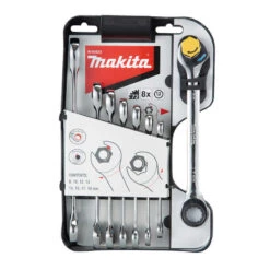 Jeu De Clés Mixtes à Cliquet Et Serrage Rapide 8 à 19 Mm (8 Pcs) - MAKITA ‎B-65523