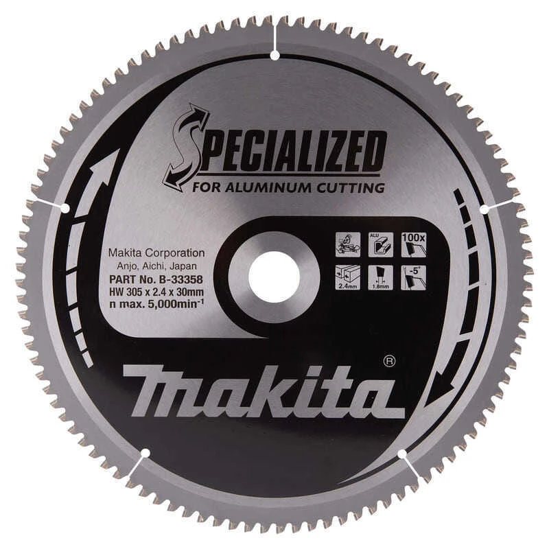 Lame De Scie Aluminium Ø305mm 100 Dents - Makita B-33358 1 Lame De Scie Aluminium Ø305mm 100 Dents - Makita B-33358