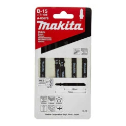 Lames Pour Scie Sauteuse Bois, Contre-plaqué Et PVC (5 Pcs) - MAKITA A-85678 -Promos Pro Bricolage Boutique lame pour scie sauteuse bois makita a 85678 2