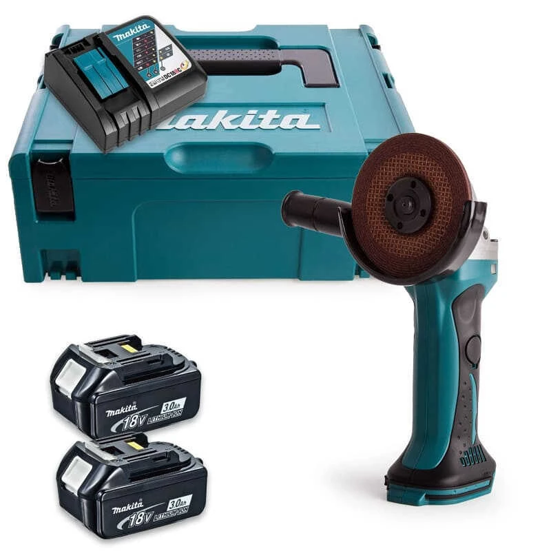 Meuleuse Angulaire 18V LXT Ø115 Mm (2x3,0 Ah) En MAKPAC - MAKITA DGA452RFJ 1 Meuleuse Angulaire 18V LXT Ø115 Mm (2x3,0 Ah) En MAKPAC - MAKITA DGA452RFJ