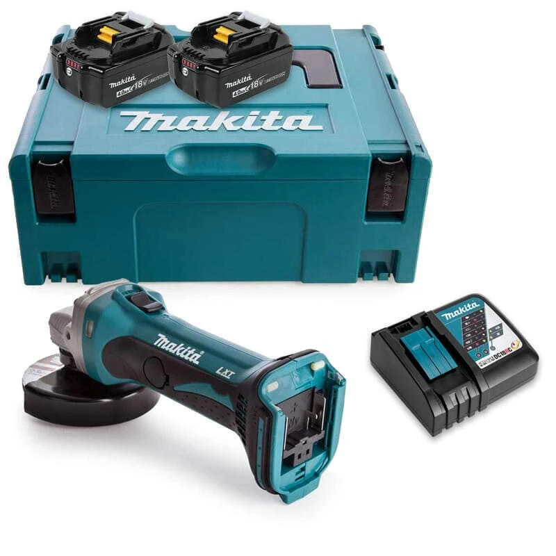 Meuleuse Angulaire 18V LXT Ø115 Mm (2x4,0 Ah) En MAKPAC - MAKITA DGA452RMJ 1 Meuleuse Angulaire 18V LXT Ø115 Mm (2x4,0 Ah) En MAKPAC - MAKITA DGA452RMJ