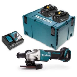 Meuleuse D'angle 18V LXT Ø125 Mm (2x4,0 Ah) En MAKPAC - MAKITA DGA508RMJ