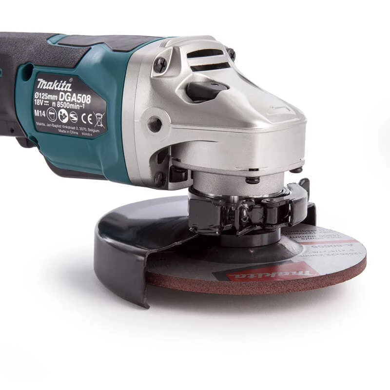 Meuleuse D'angle 18V LXT Ø125 Mm (2x4,0 Ah) En MAKPAC - MAKITA DGA508RMJ 4 Meuleuse D'angle 18V LXT Ø125 Mm (2x4,0 Ah) En MAKPAC - MAKITA DGA508RMJ – Image 4