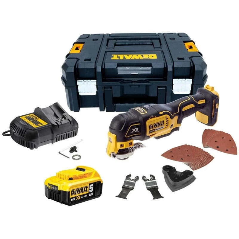 Outil Multifonctions 18V XR (1x5,0 Ah) 32 Accessoires Dans Coffret T-STAK - Dewalt DCS355P1 1 Outil Multifonctions 18V XR (1x5,0 Ah) 32 Accessoires Dans Coffret T-STAK - Dewalt DCS355P1