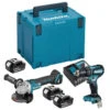 Combopack 2 Outils 18 V LXT (3x3,0Ah) (DHP485Z + DGA504Z) En Mackpac - MAKITA DLX2334J