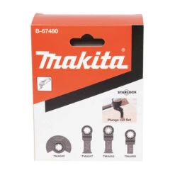 Jeu De Lames Pour Découpeur Ponceur STARLOCK (4 Pcs) - MAKITA B-67480 -Promos Pro Bricolage Boutique pack 5 accessoires starlock makita b 67480 4