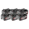 Power Pack Set 6 Batteries Li-Power 18V Li-Ion 5,2 Ah - METABO 625152000