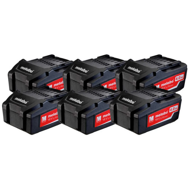 Pack Power 18V (6x4,0 Ah) POWER PACK SET Li-Power - METABO 625151000 1 Pack Power 18V (6x4,0 Ah) POWER PACK SET Li-Power - METABO 625151000