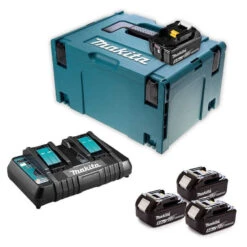 Pack Énergie 18V Li-Ion (4x5,0 Ah) Avec Chargeur Double Dans MAKPAC - MAKITA 197626-8