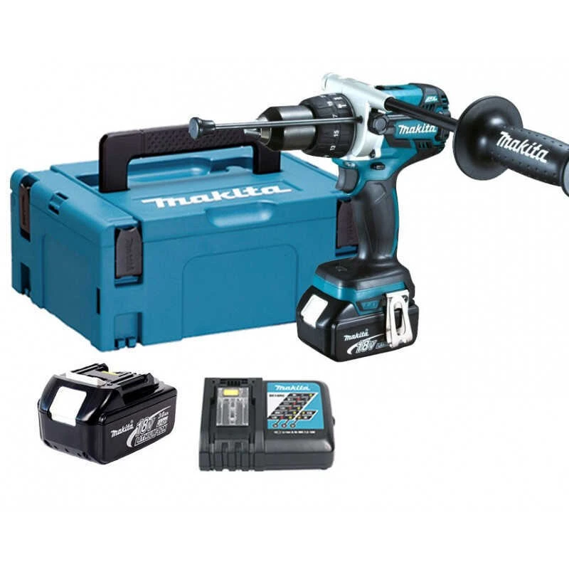 Perceuse à Percussion 18V LXT (2x3.0 Ah) En MAKPAC - MAKITA DHP481RFJ 1 Perceuse à Percussion 18V LXT (2x3.0 Ah) En MAKPAC - MAKITA DHP481RFJ