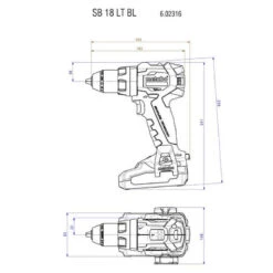 Perceuse à Percussion 18V (machine Seule) SB 18 LT BL - METABO 602316890 -Promos Pro Bricolage Boutique perceuse viseuse metabo 18 v nue 602316890 2