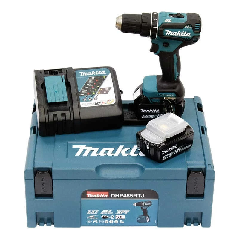 Perceuse à Percussion 18V LXT (2x5.0 Ah) En MAKPAC - MAKITA DHP485RTJ 1 Perceuse à Percussion 18V LXT (2x5.0 Ah) En MAKPAC - MAKITA DHP485RTJ