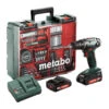 Perceuse Visseuse 18V (2x2,0 Ah) Avec Accessoires En Coffret - METABO BS18LI SET (602207880)