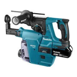 Perfo-burineur 18V LXT SDS-Plus (2x5,0 AH) Avec Filtre DX07 En MAKPAC - MAKITA DHR243RTJW -Promos Pro Bricolage Boutique perfo burineur sds plus 18v avec systeme dx07 makita dhr243rtjw 2