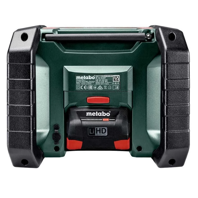 Radio De Chantier 18V Bluetooth AM / FM - Metabo R 12-18 BT (600777850) 3 Radio De Chantier 18V Bluetooth AM / FM - Metabo R 12-18 BT (600777850) – Image 3