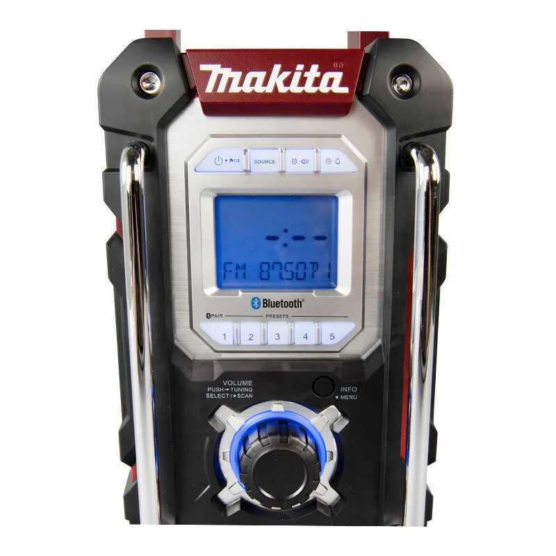 Radio De Chantier édition Rouge 7,2 à 18 V Li-Ion Bluetooth (Machine Seule) - MAKITA DMR108AR 4 Radio De Chantier édition Rouge 7,2 à 18 V Li-Ion Bluetooth (Machine Seule) - MAKITA DMR108AR – Image 4